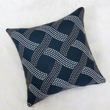 Navy Dotted Weave