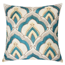 Tan and Teal Floral Raybrook