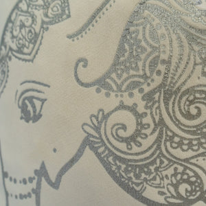 Golden Elephant Print on Velvet