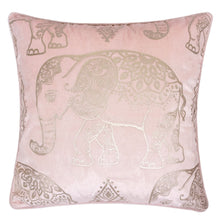 Golden Elephant Print on Velvet