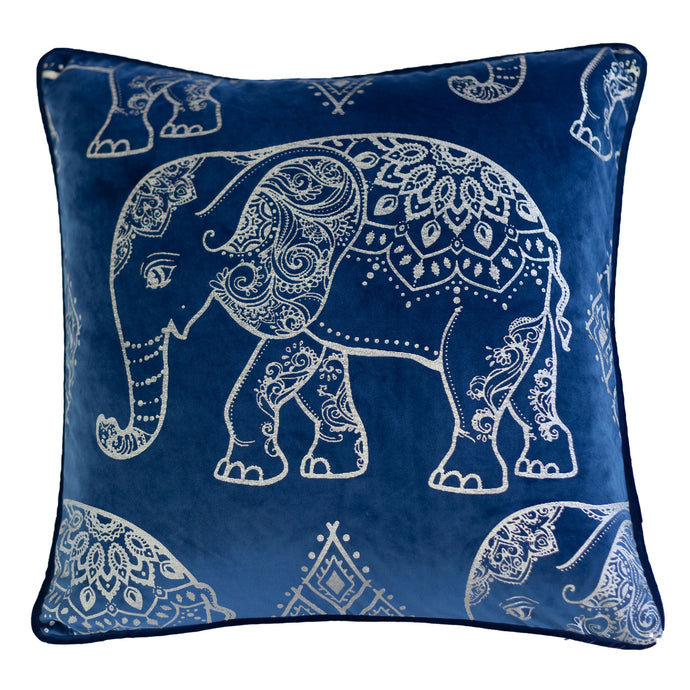 Golden Elephant Print on Velvet