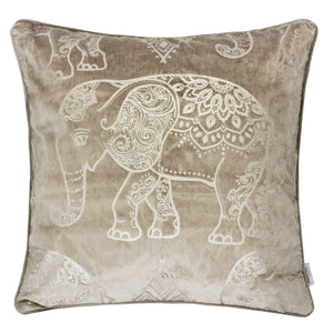 Golden Elephant Print on Velvet