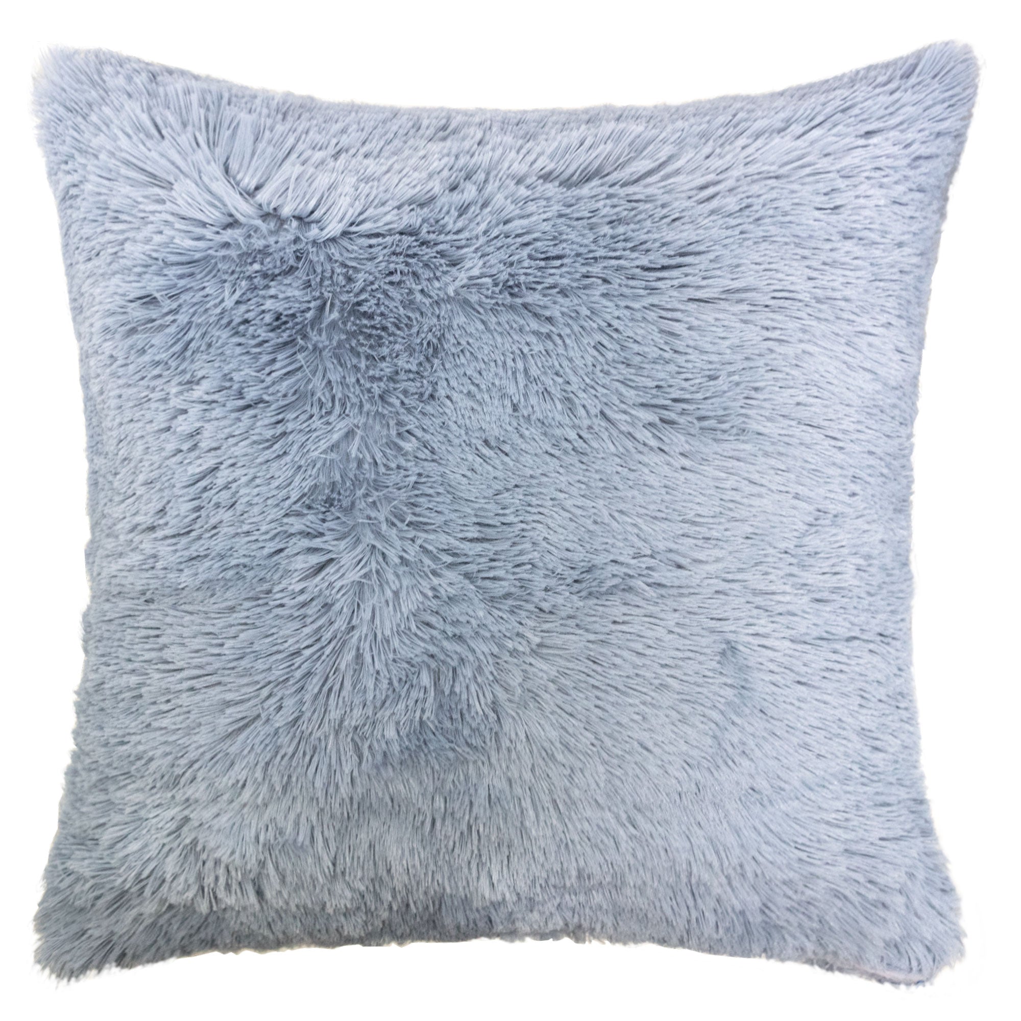 Shaggy Baby Blue Faux Fur Pillow Cover – HomeyCozy